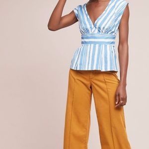 Anthropologie Tracy Reese Catamaran Peplum Top